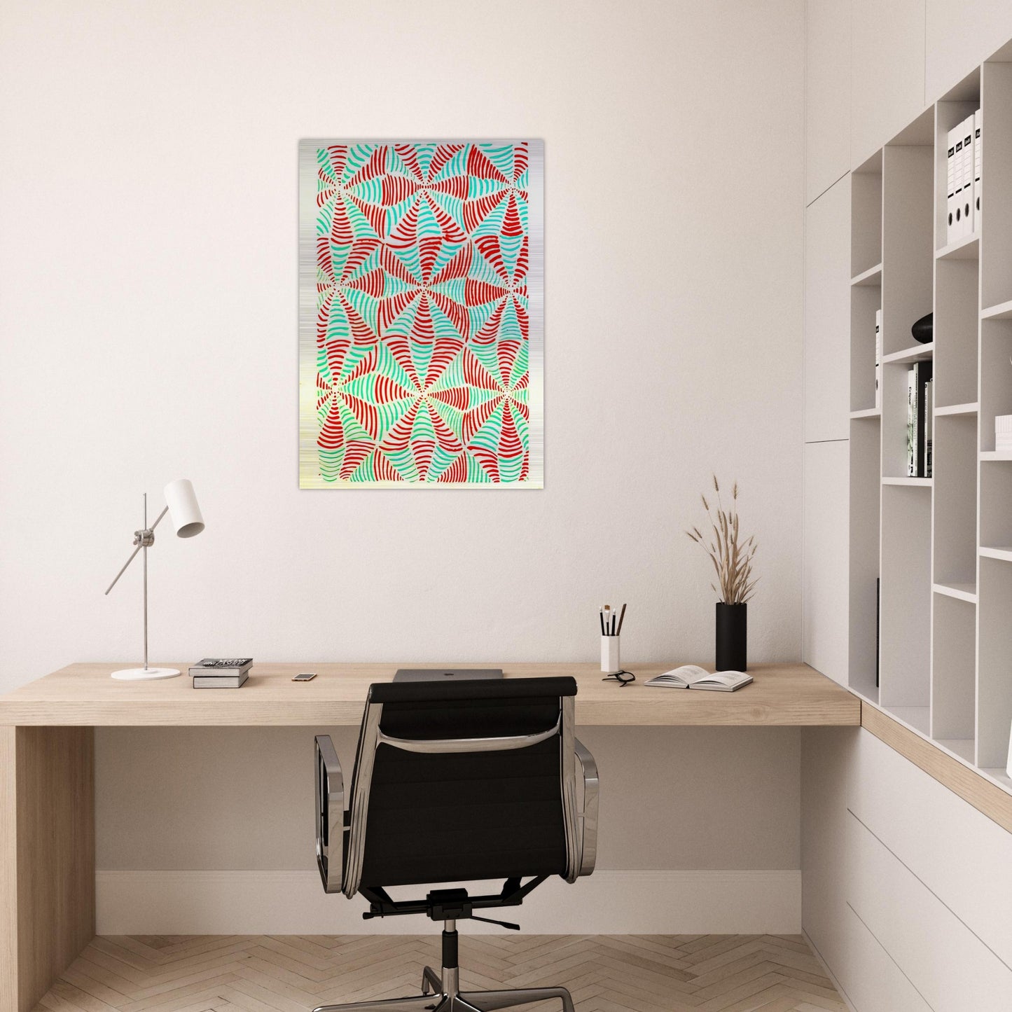 COMPOSITION 16 - Sonia Delaunay Brushed Aluminum Print - 70x100 cm / 28x40 inches | Sonia Delaunay Aluminum Print | Sonia Delaunay Prints