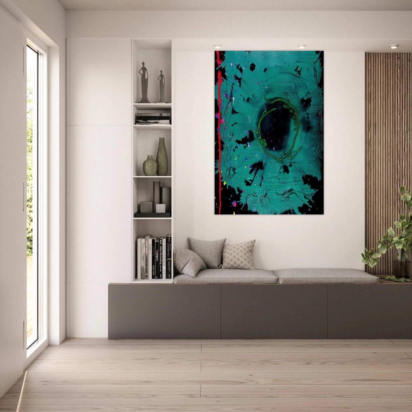 Eyes That Dream - 20.3.08 Clifford Dies - 2008 - John Hoyland Art Prints - 100x150 cm / 40x60″ inches | John Hoyland Poster | John Hoyland Prints