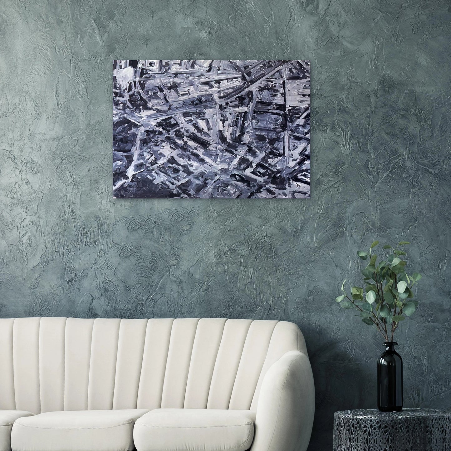TOWNSCAPE PL 1970 0 - Gerhard Richter Brushed Aluminum Print - 70x100 cm / 28x40 inches | Gerhard Richter Aluminum Print | Gerhard Richter Prints