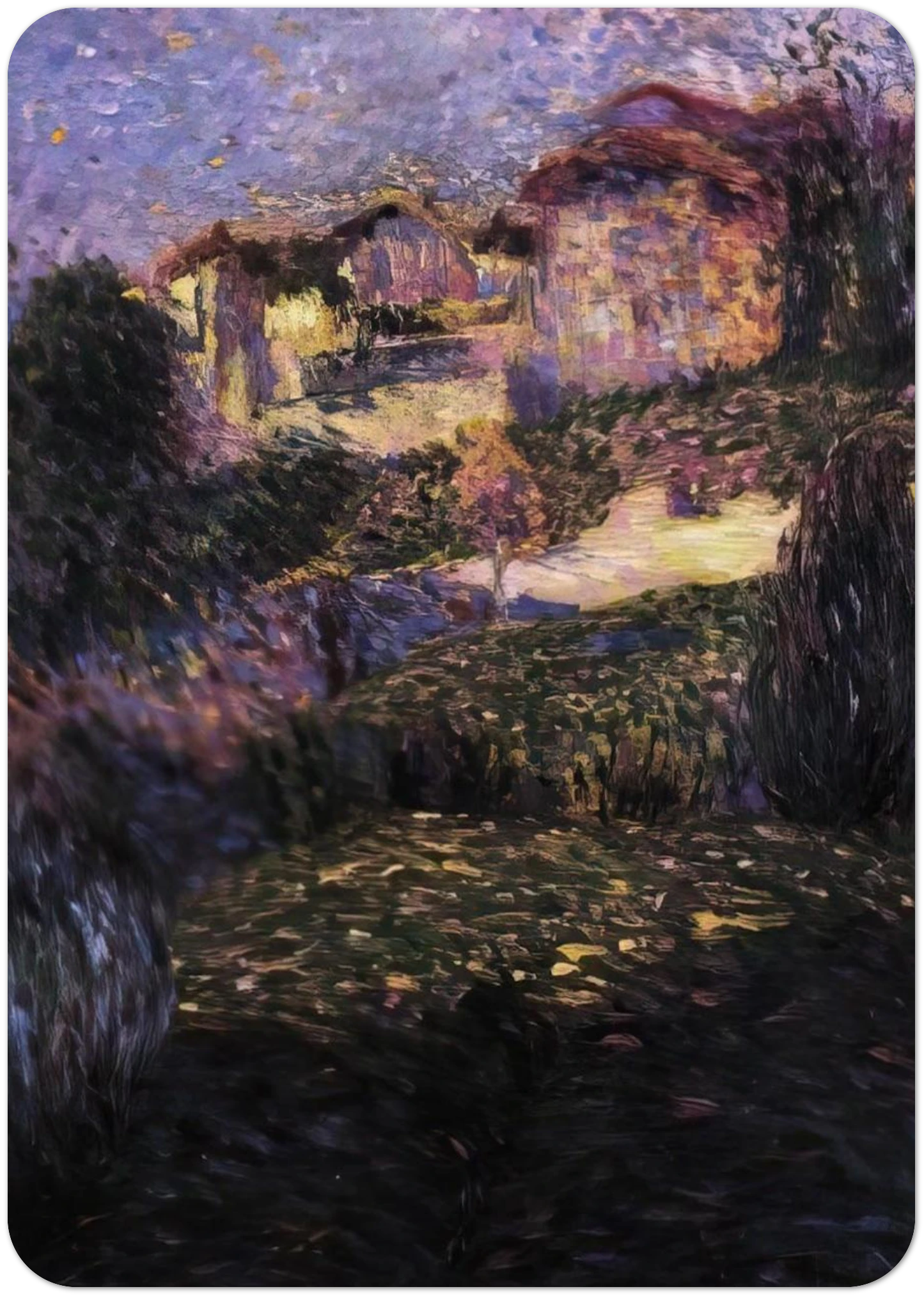 PAESAGGIO 1909 By Carlo Carra Pack of 10 Post Cards | Carlo Carra Post Cards | A6 (10.5 x 14.8 cm) - 4.1 x 5.8 inches
