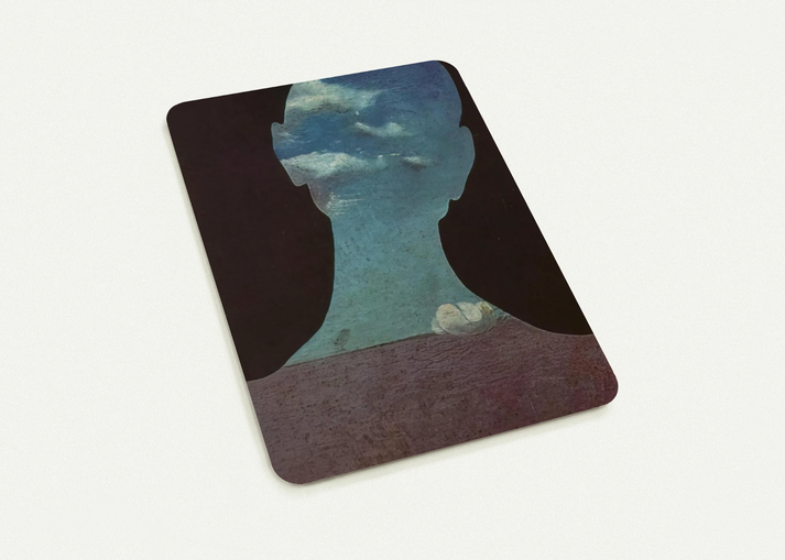 MAN WITH HIS HEAD FULL OF CLOUDS By Salvador Dali Pack of 10 Post Cards | Salvador Dali Post Cards | A6 (10.5 x 14.8 cm) - 4.1 x 5.8 inches
