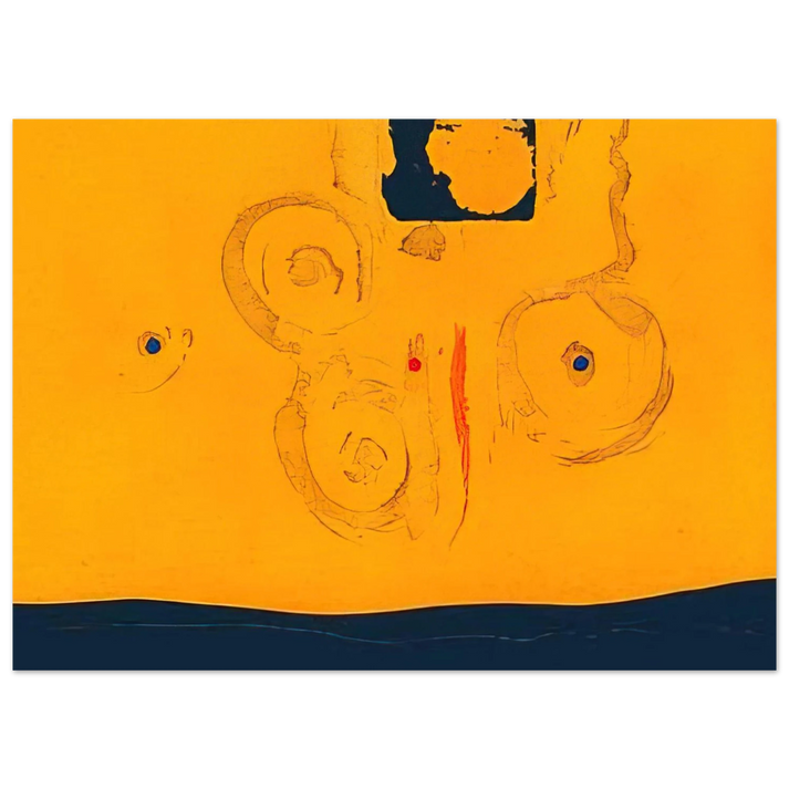 Helen Frankenthaler - Plaza Real - 1988 Wall art - A3 (29.7 x 42 cm) - Premium Wooden Framed Poster With Fine Art Paper-canvas - Wood frame