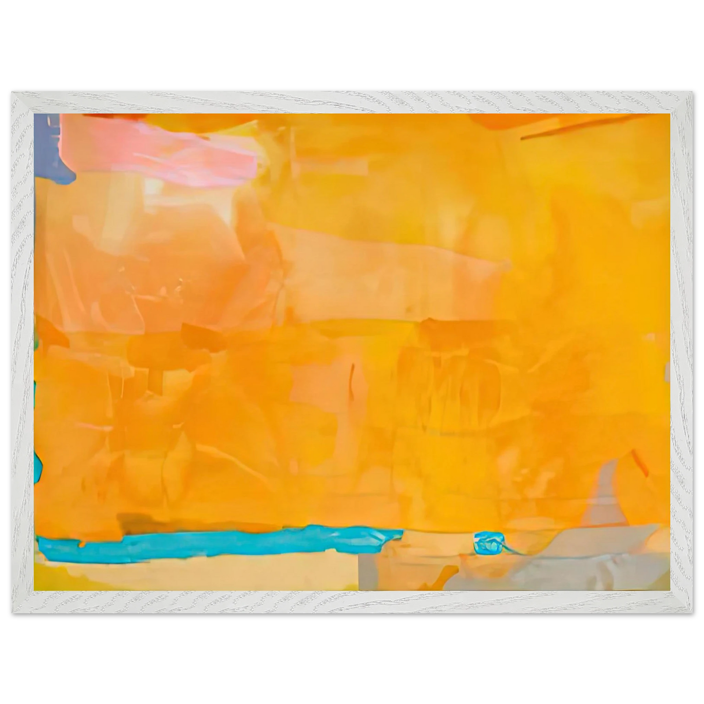 Helen Frankenthaler - Royal Fireworks, 1975- Wall Art - 60x80 cm / 24x32 inches - Premium Wooden Framed Poster With Fine Art Paper-canvas - Wood frame