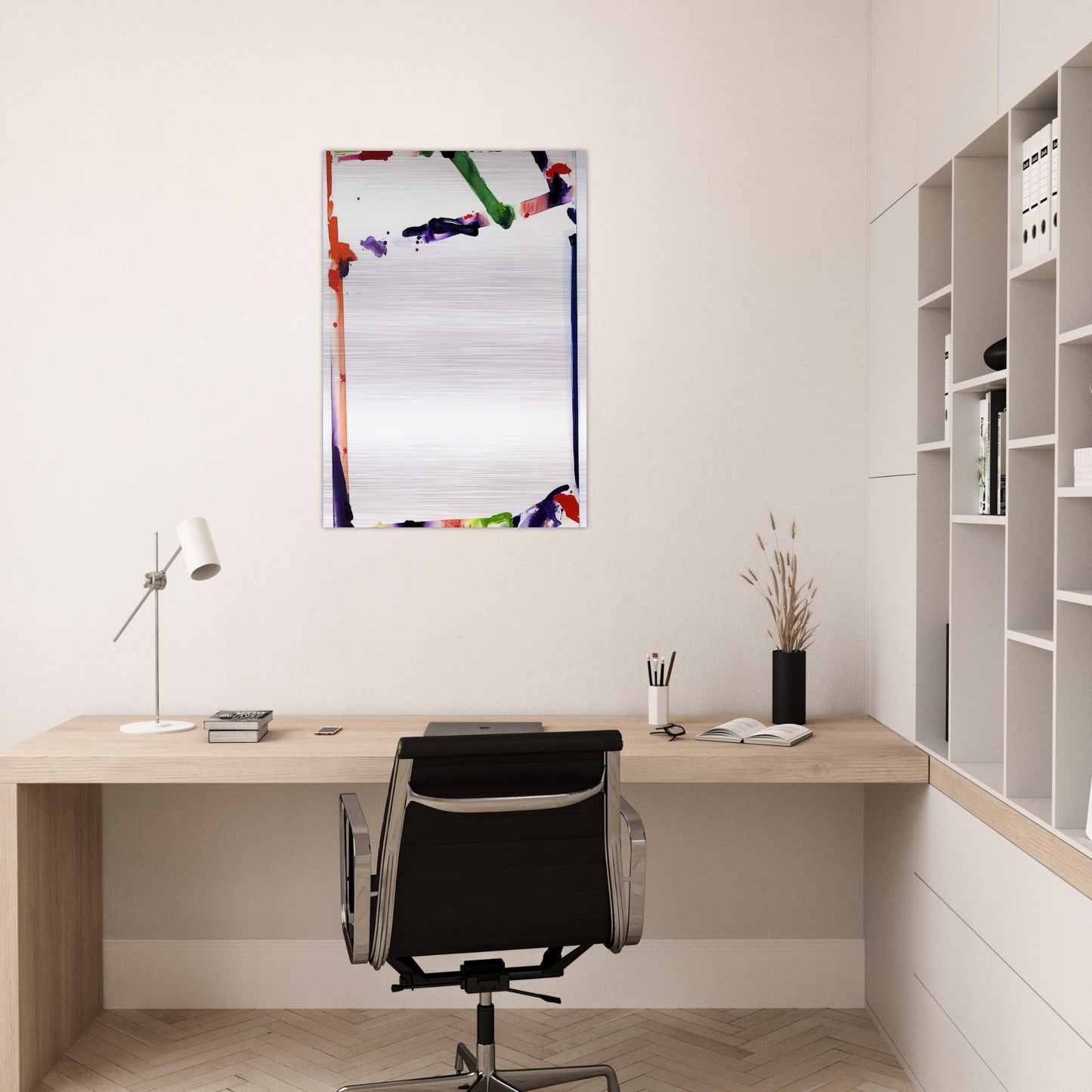 Untitled SF71-045 - Sam Francis Brushed Aluminum Print - 70x100 cm / 28x40 inches | Sam Francis Aluminum Print | Sam Francis Prints