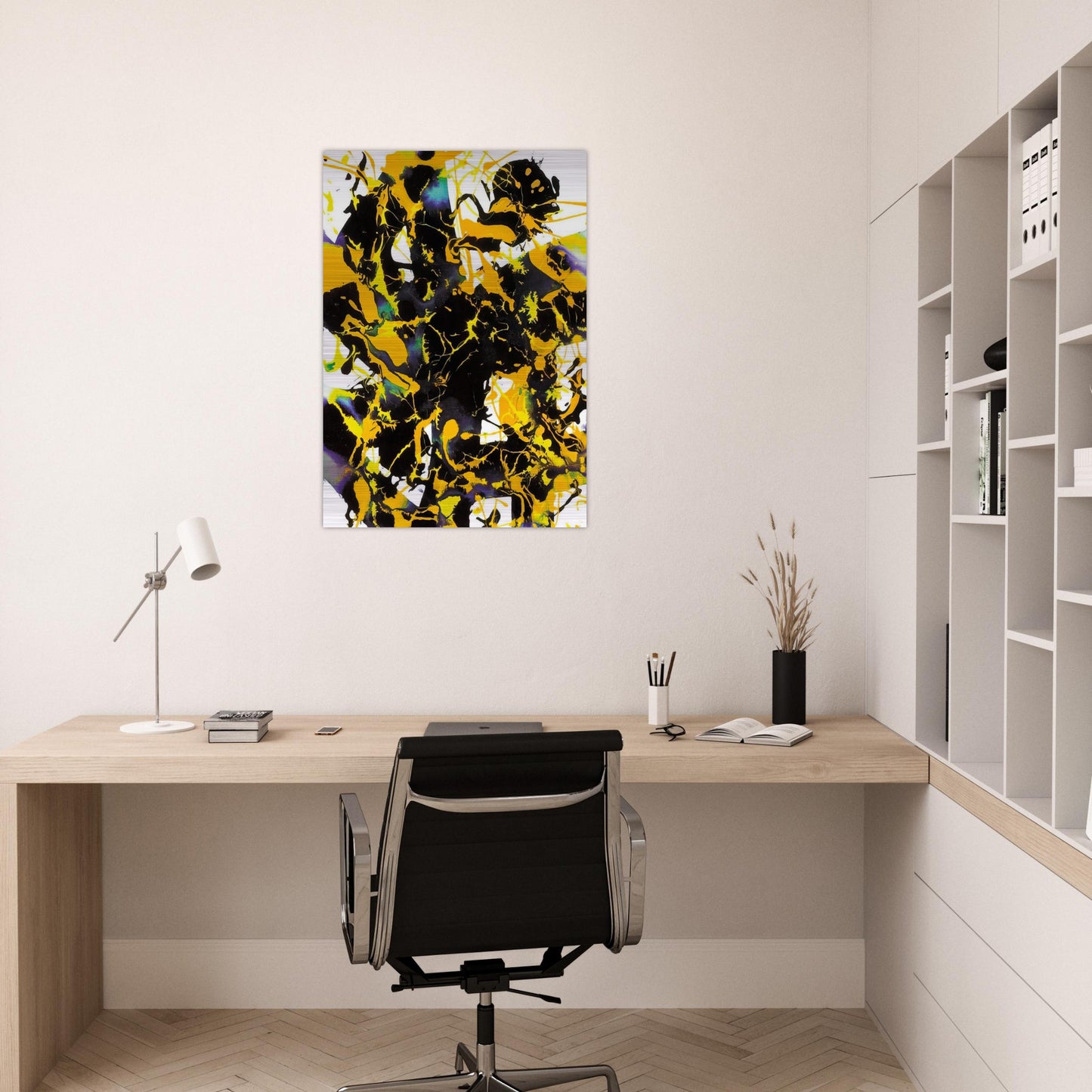 Untitled SFP94-53 SFF 1727 - Sam Francis Brushed Aluminum Print - 70x100 cm / 28x40 inches | Sam Francis Aluminum Print | Sam Francis Prints