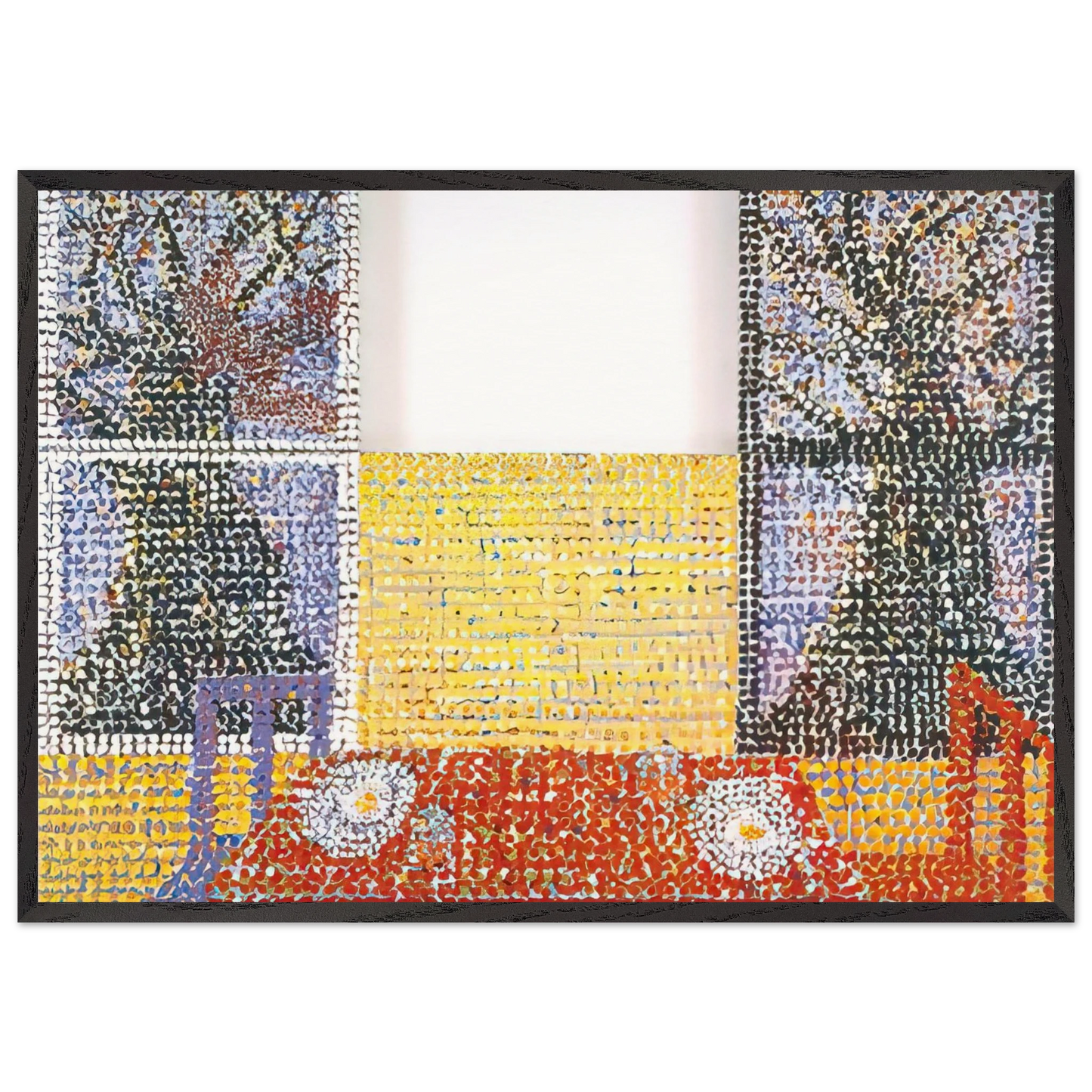 Table - 2001 - Jennifer Bartlett 70x100 cm / 28x40 inches Framed Art Print – Black Wooden Frame