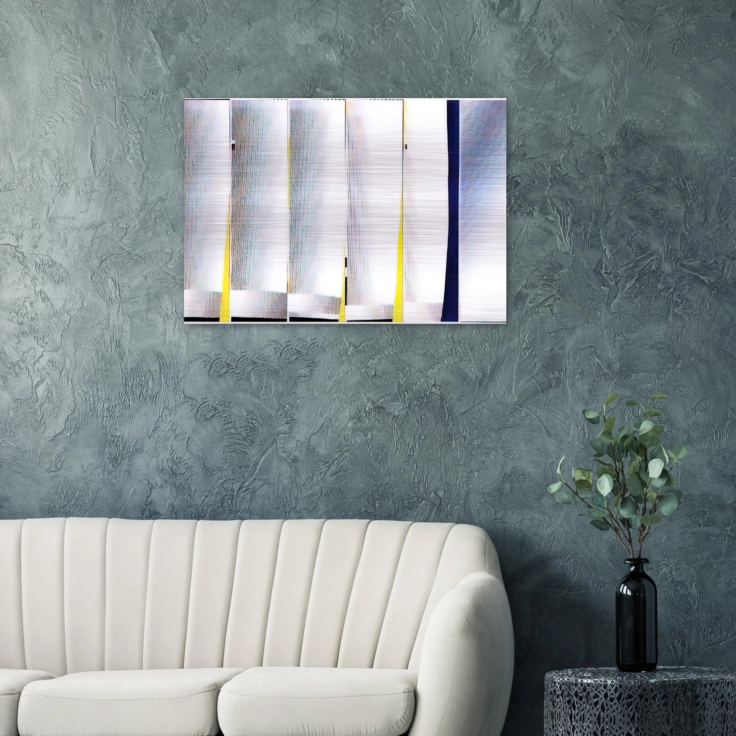 MIRROR SIX PANELS 3 1971 - Roy Lichtenstein Brushed Aluminum Print - 70x100 cm / 28x40 inches | Roy Lichtenstein Aluminum Print | Roy Lichtenstein Prints