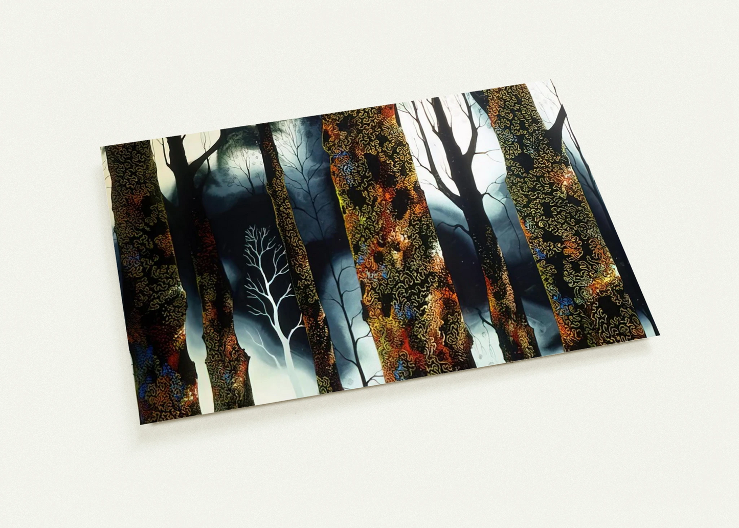 Jewel Trees By Eyvind Earle Pack of 10 Post Cards | Eyvind Earle Post Cards | A6 (10.5 x 14.8 cm) - 4.1 x 5.8 inches