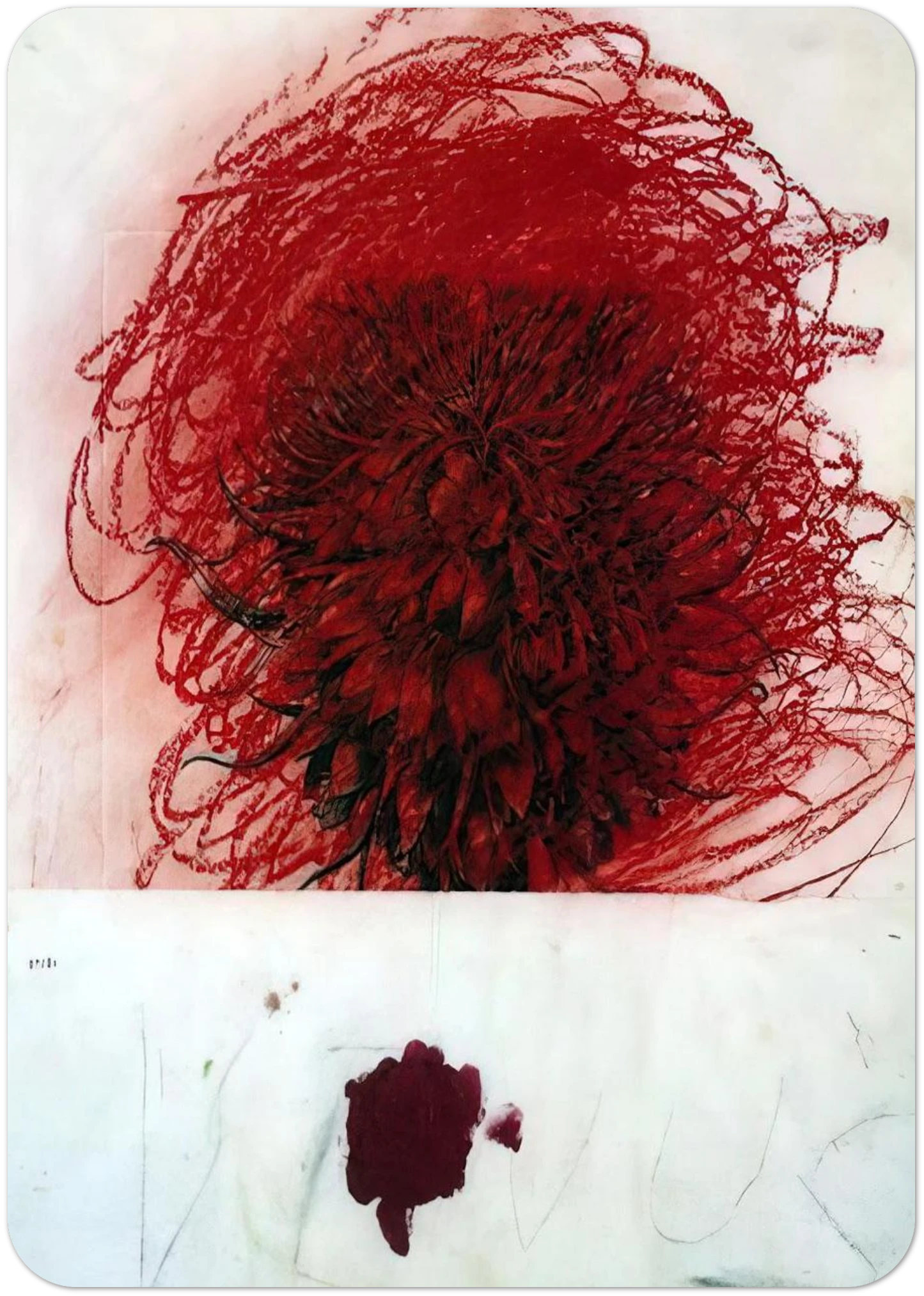 Pan II By Cy Twombly Pack of 10 Post Cards | Cy Twombly Post Cards | A6 (10.5 x 14.8 cm) - 4.1 x 5.8 inches