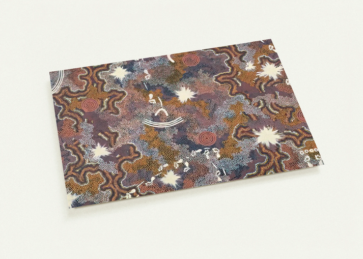 Ngarlu Red Hill - 1990 By Clifford Possum Tjapaltjarri Pack of 10 Post Cards | Clifford Possum Tjapaltjarri Post Cards | A6 (10.5 x 14.8 cm) - 4.1 x 5.8 inches