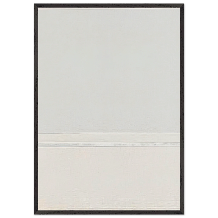 Untitled - 1970 N19 - Antonio Calderara 70x100 cm / 28x40 inches Framed Art Print – Black Wooden Frame