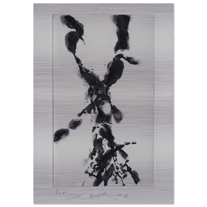 TO STOP THE CRY 1994 - Zao Wou-Ki Brushed Aluminum Print - 70x100 cm / 28x40 inches | Zao Wou-Ki Aluminum Print | Zao Wou-Ki Prints