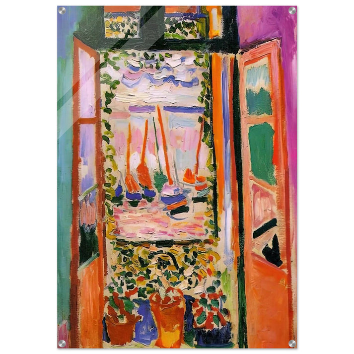 OPEN WINDOW COLLIOURE 1905 - Henri Matisse Acrylic Print - 70x100 cm / 28x40″ inches