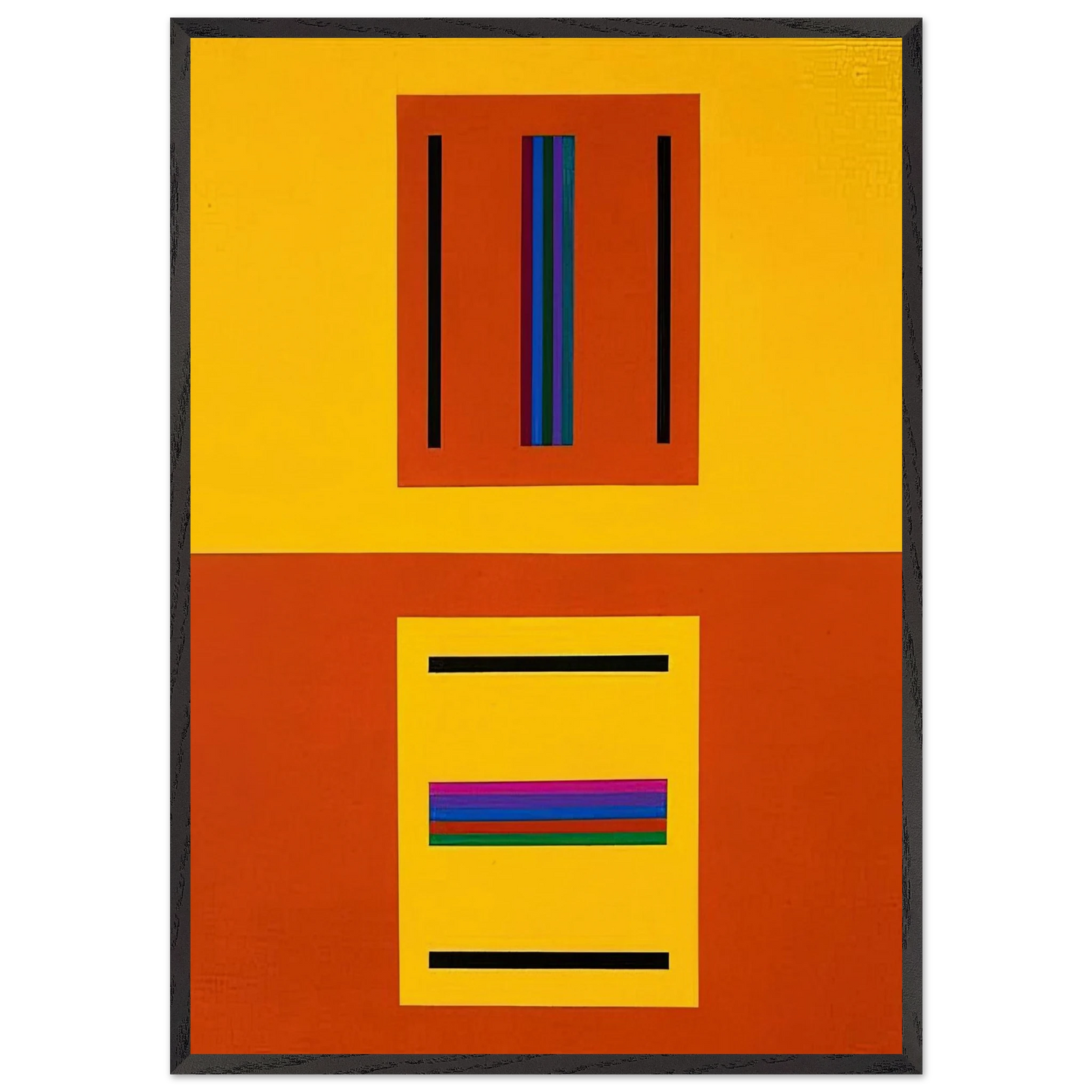 The fall and wake of Tim Finnegan - 2005 - Tomas Maldonado 70x100 cm / 28x40 inches Framed Art Print – Black Wooden Frame