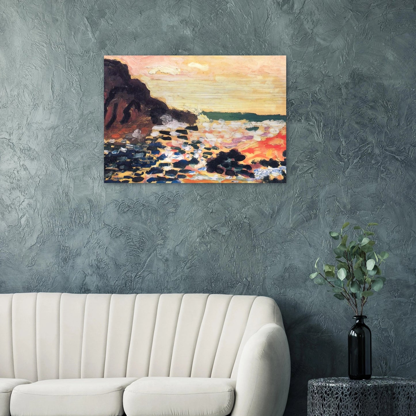 SEASCAPE 1906 - Henri Matisse Brushed Aluminum Print - 70x100 cm / 28x40 inches | Henri Matisse Aluminum Print | Henri Matisse Prints