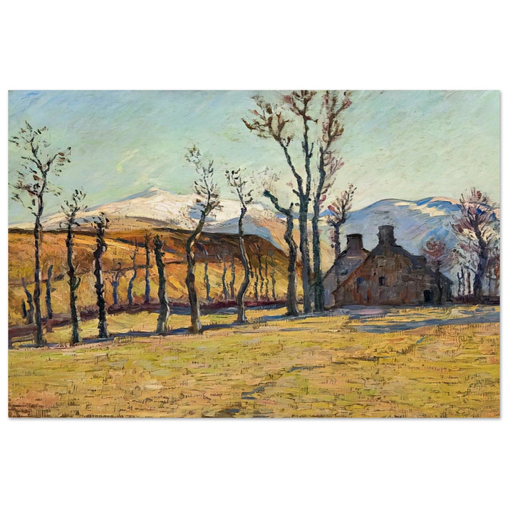 Cottages in a landscape - Armand Guillaumin Art Prints - 100x150 cm / 40x60″ inches | Armand Guillaumin Poster | Armand Guillaumin Prints
