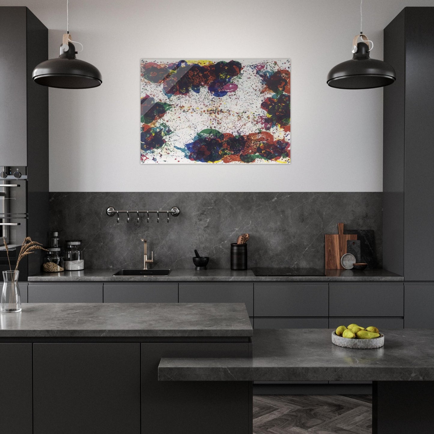 Coral Lyre Nine - Sam Francis Acrylic Print - 70x100 cm / 28x40″ inches