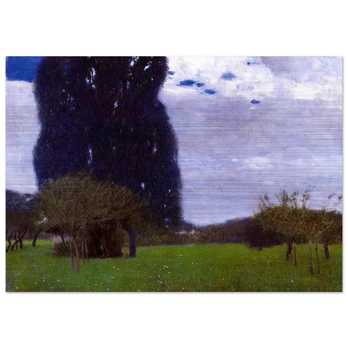 THE TALL POPLAR TREES II - Gustav Klimt Brushed Aluminum Print - 70x100 cm / 28x40 inches | Gustav Klimt Aluminum Print | Gustav Klimt Prints