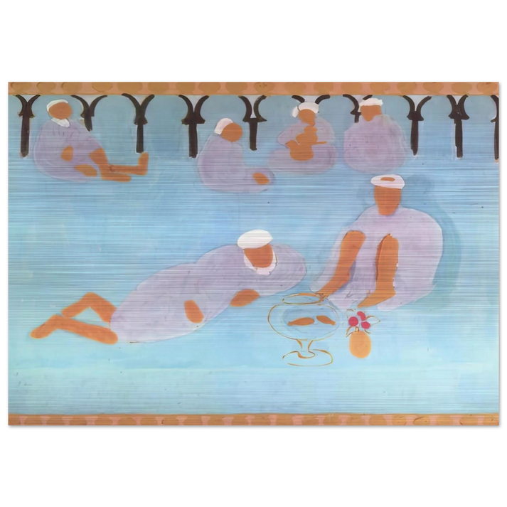 MOROCCAN CAF 1913 - Henri Matisse Brushed Aluminum Print - 70x100 cm / 28x40 inches | Henri Matisse Aluminum Print | Henri Matisse Prints
