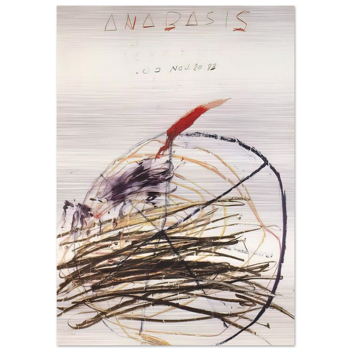 Anabasis Xenephon - Cy Twombly Brushed Aluminum Print - 70x100 cm / 28x40 inches | Cy Twombly Aluminum Print | Cy Twombly Prints