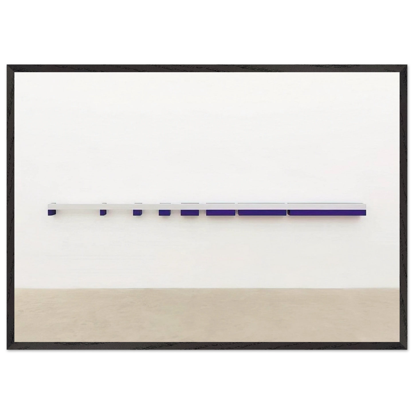 Untitled - 1970 N4 - Donald Judd 70x100 cm / 28x40 inches Framed Art Print – Black Wooden Frame