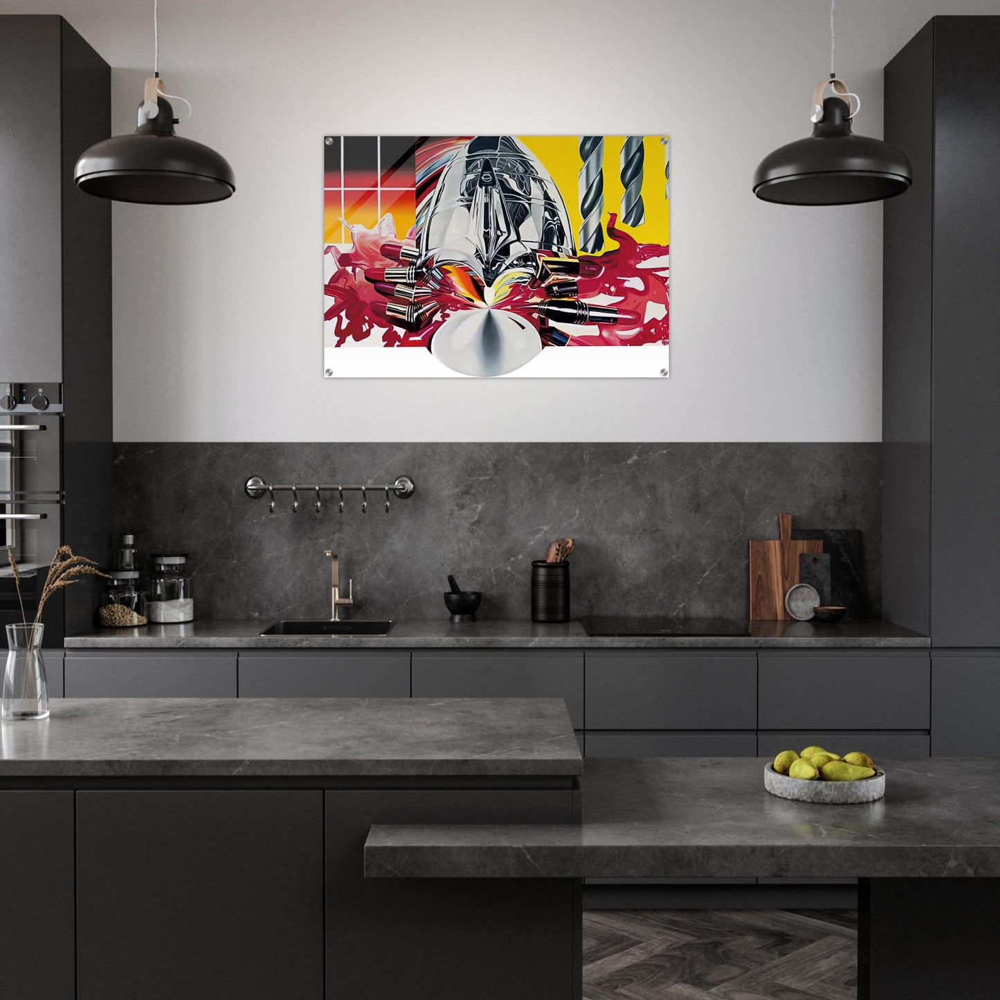 The Swimmer in the Econo-mist painting 3 - James Rosenquist Acrylic Print - 70x100 cm / 28x40″ inches | James Rosenquist Wall Art | James Rosenquist Prints