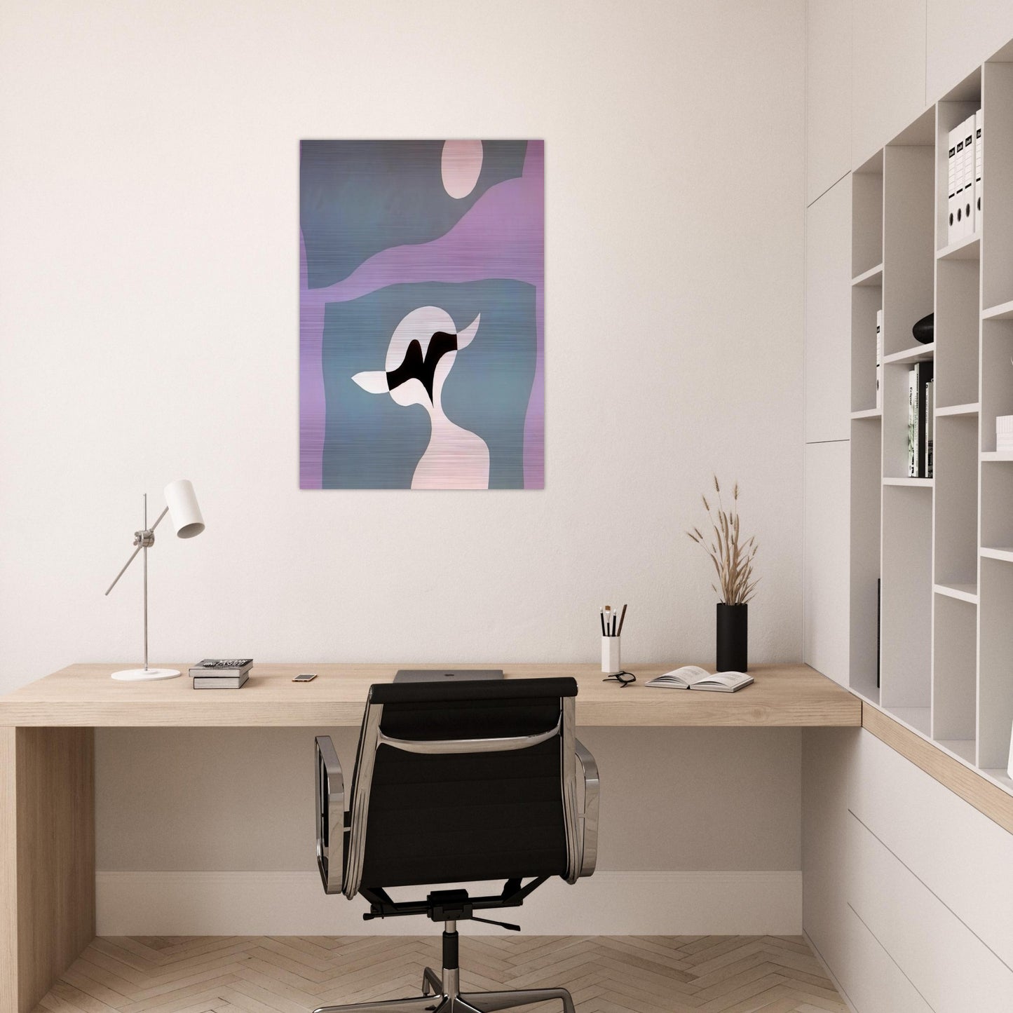 Man, mustache, navel - Jean Arp Brushed Aluminum Print - 70x100 cm / 28x40 inches | Jean Arp Aluminum Print | Jean Arp Prints