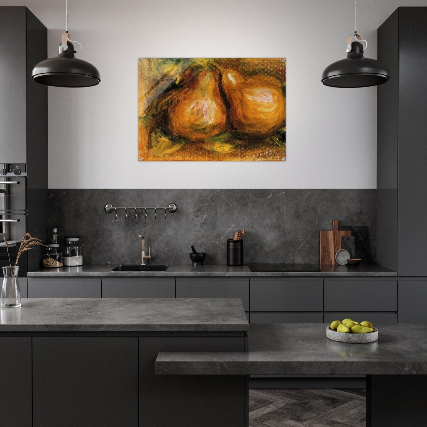 Pears - Pierre-Auguste Renoir Acrylic Print - 70x100 cm / 28x40″ inches | Pierre-Auguste Renoir Wall Art | Pierre-Auguste Renoir Prints