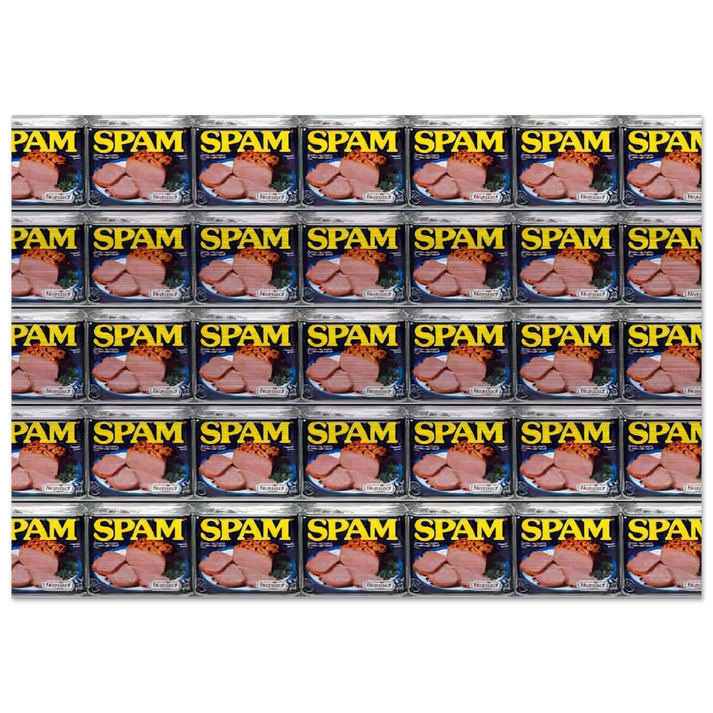 Spam - Andy Warhol Brushed Aluminum Print - 70x100 cm / 28x40 inches | Andy Warhol Aluminum Print | Andy Warhol Prints