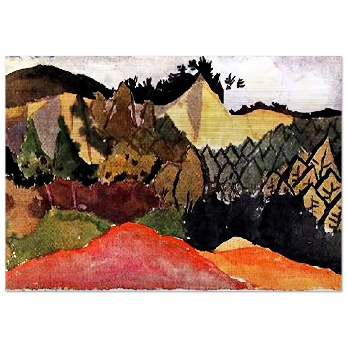 IN THE QUARRY - Paul Klee Brushed Aluminum Print - 70x100 cm / 28x40 inches | Paul Klee Aluminum Print | Paul Klee Prints