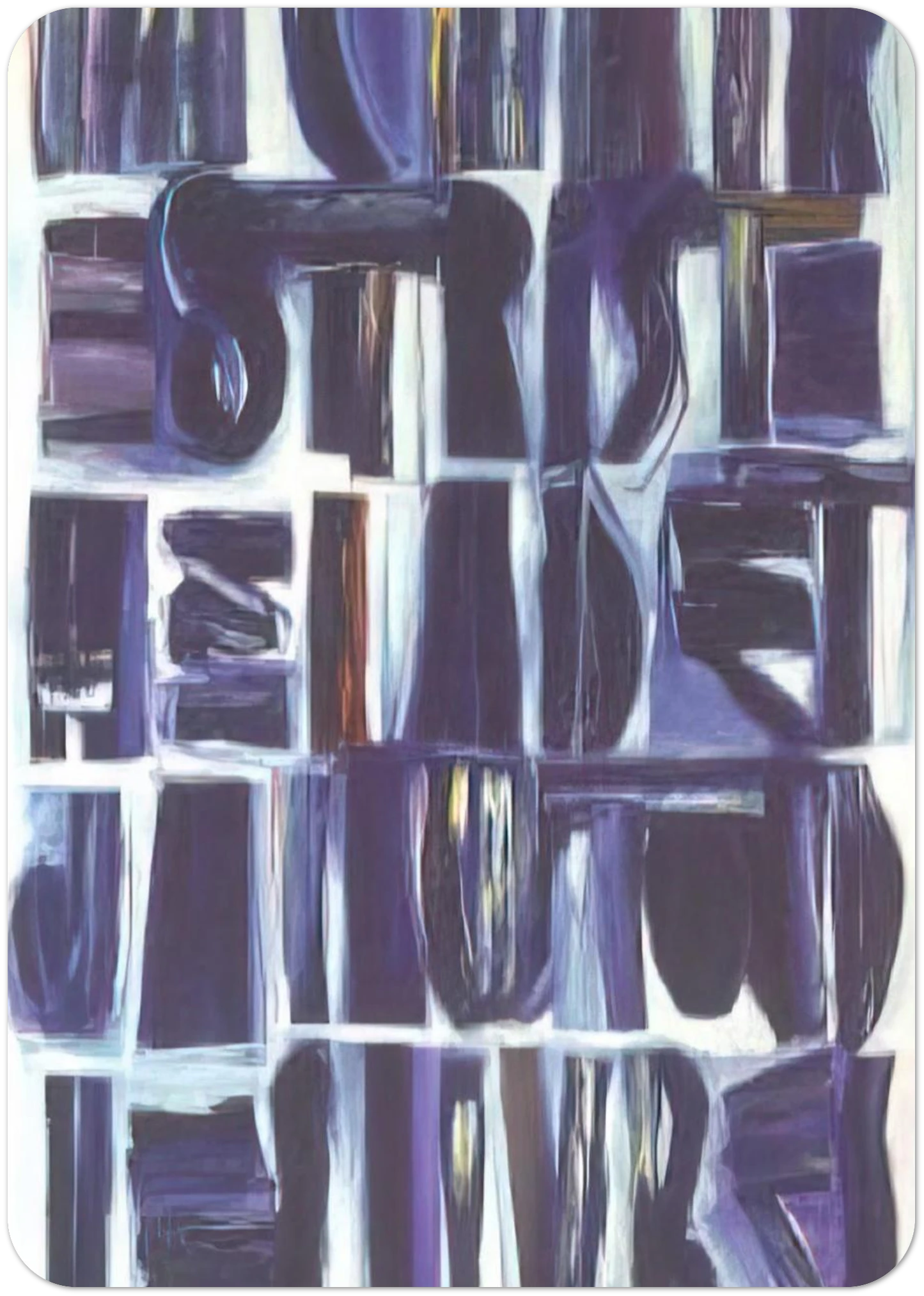 La chair este triste - 1966 By Joao Vieira Pack of 10 Post Cards | Joao Vieira Post Cards | A6 (10.5 x 14.8 cm) - 4.1 x 5.8 inches