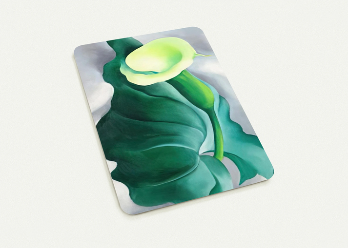 Calla Lily Lily-Yellow No. 2 By Georgia O'Keeffe Pack of 10 Post Cards | Georgia O'Keeffe Post Cards | A6 (10.5 x 14.8 cm) - 4.1 x 5.8 inches