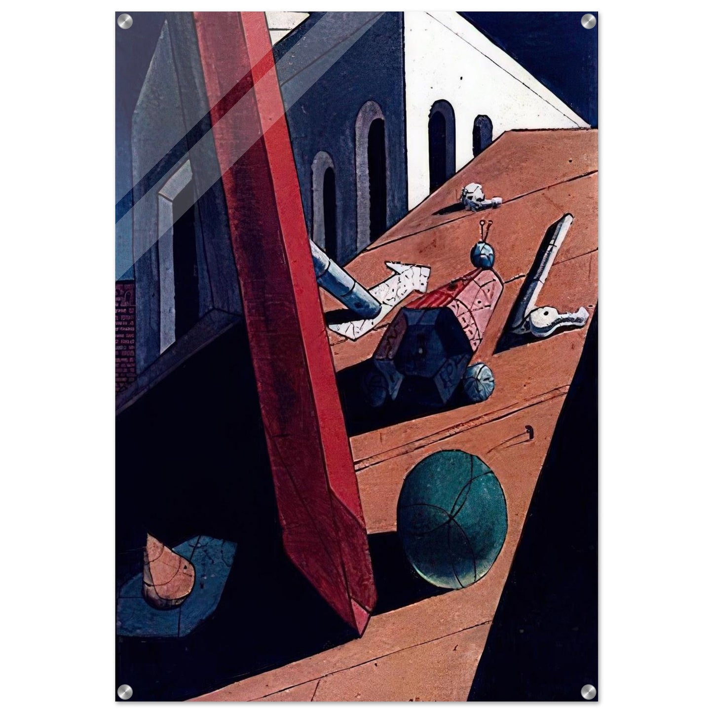 THE EVIL GENIUS OF A KING 1915 - Giorgio de Chirico Acrylic Print - 70x100 cm / 28x40″ inches