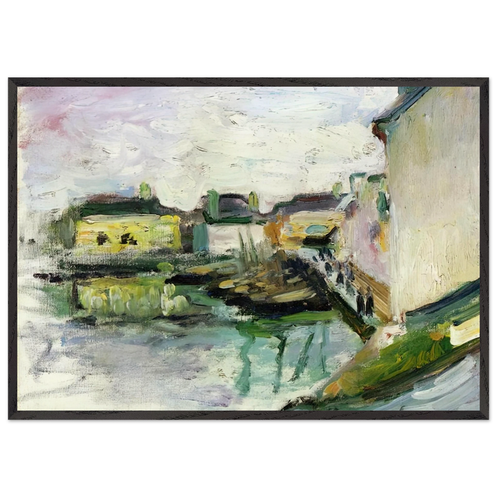 THE PORT OF PALAIS BELLE ILE 1896 - Henri Matisse 70x100 cm / 28x40 inches Framed Art Print – Black Wooden Frame