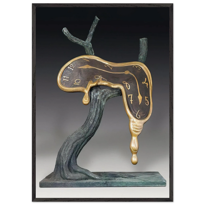 PROFILE OF TIME 1984 - Salvador Dali 70x100 cm / 28x40 inches Framed Art Print – Black Wooden Frame