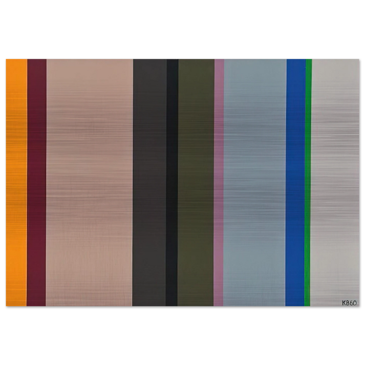 V.S. - 1960 - Karl Benjamin Brushed Aluminum Print - 70x100 cm / 28x40 inches | Karl Benjamin Aluminum Print | Karl Benjamin Prints