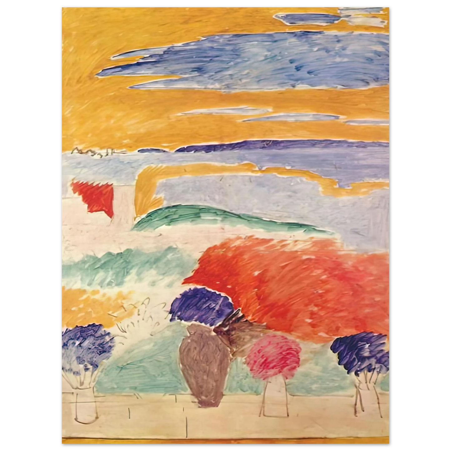 Henri Matisse - OPEN WINDOW AT TANGIER 1913 75x100 cm / 30x40inches Fine Art Poster