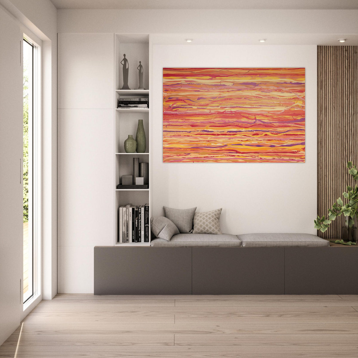 All Over Pour Painting - 1969 - Ronnie Landfield Art Prints - 100x150 cm / 40x60″ inches | Ronnie Landfield Poster | Ronnie Landfield Prints