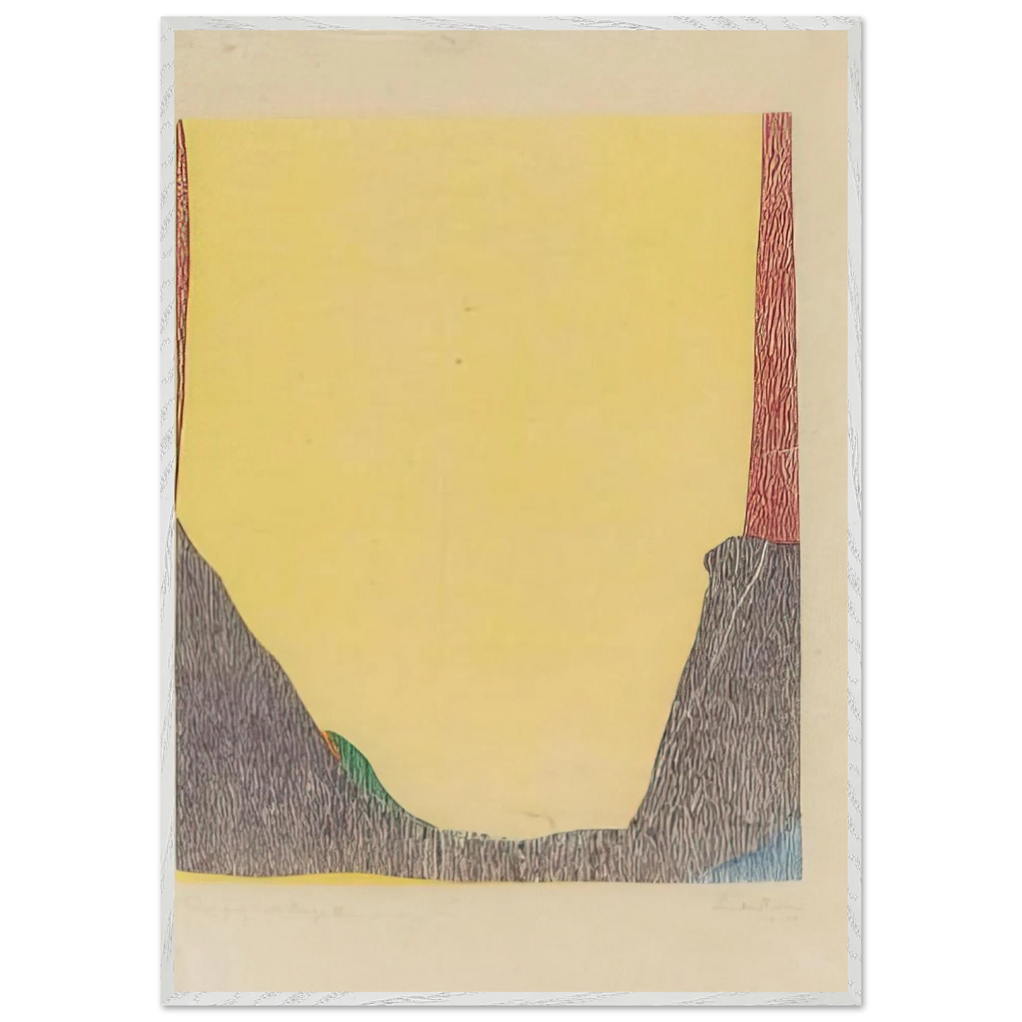 Helen Frankenthaler - East and Beyond - 1973 Wall art - A3 (29.7 x 42 cm) - Premium Wooden Framed Poster With Fine Art Paper-canvas - Wood frame