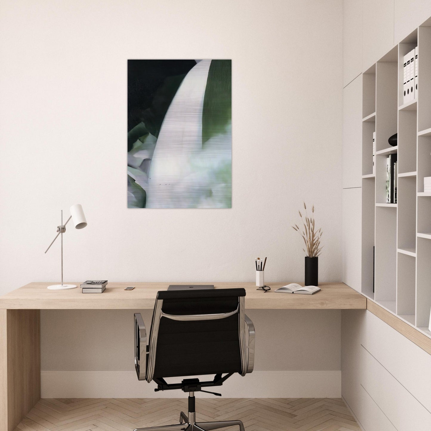 Green and White - Georgia O'Keeffe Brushed Aluminum Print - 70x100 cm / 28x40 inches | Georgia O'Keeffe Aluminum Print | Georgia O'Keeffe Prints