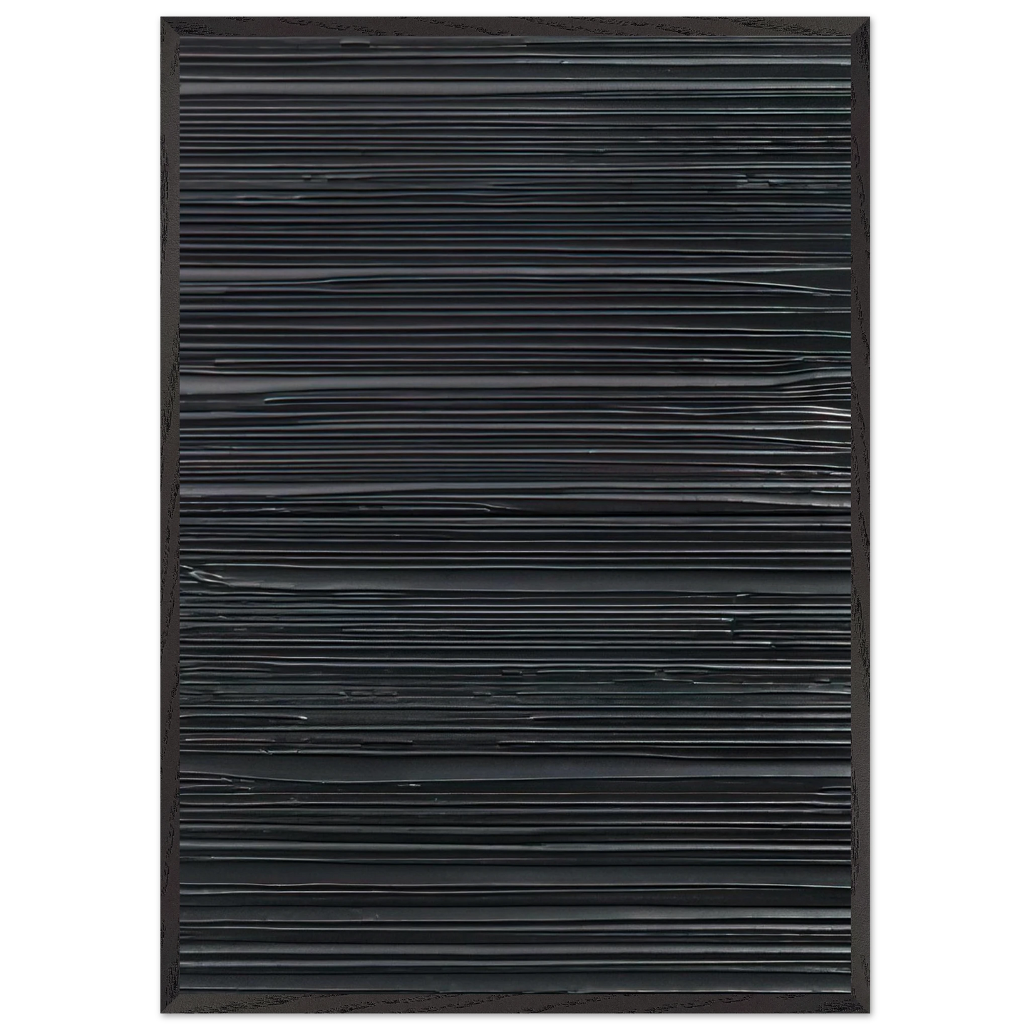 Peinture 103 x 81 cm 18 Mars 2004 - 2004 - Pierre Soulages 70x100 cm / 28x40 inches Framed Art Print – Black Wooden Frame
