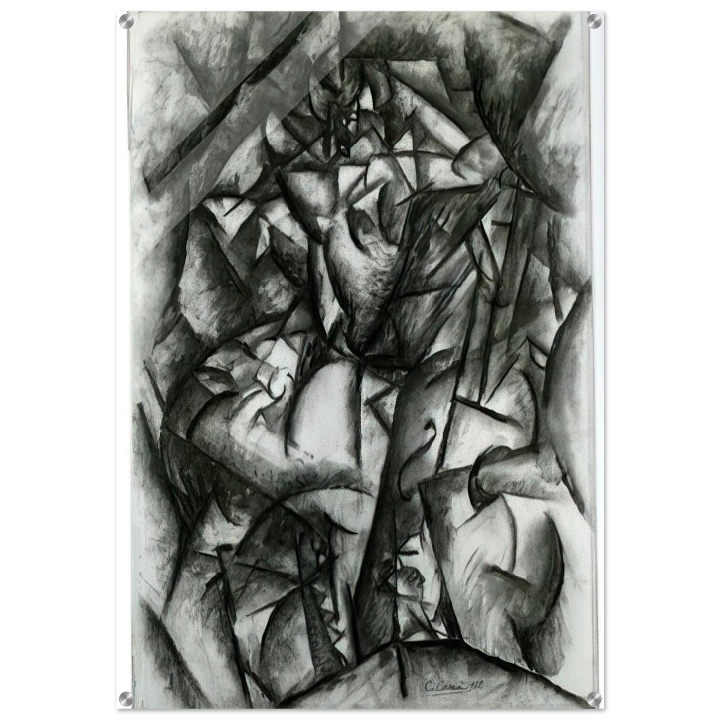 CONCERT CAFE 1912 - Carlo Carra Acrylic Print - 70x100 cm / 28x40″ inches