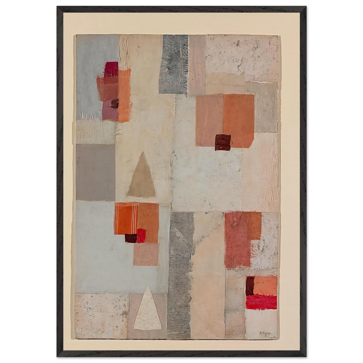 Untitled - 1954 N2 - Anne Ryan 70x100 cm / 28x40 inches Framed Art Print – Black Wooden Frame