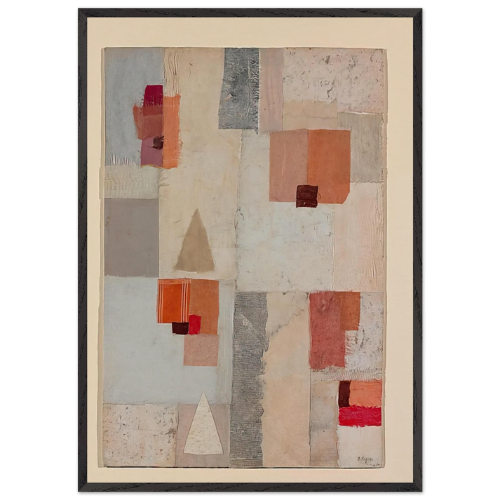 Untitled - 1954 N2 - Anne Ryan 70x100 cm / 28x40 inches Framed Art Print – Black Wooden Frame