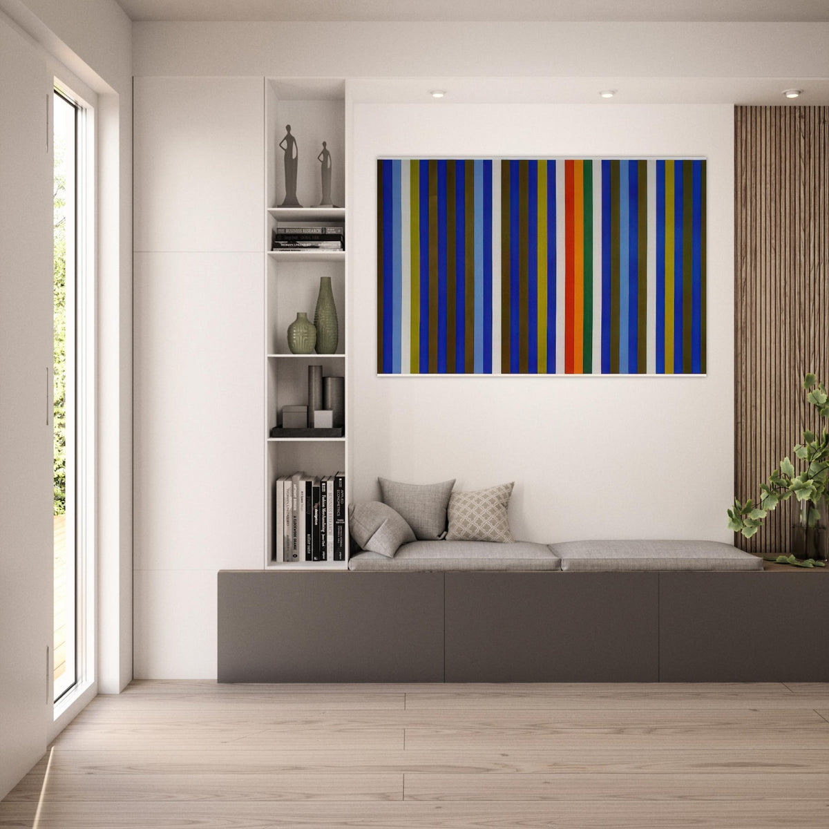 Citadel - 1962 - Gene Davis Art Prints - 100x150 cm / 40x60″ inches | Gene Davis Poster | Gene Davis Prints