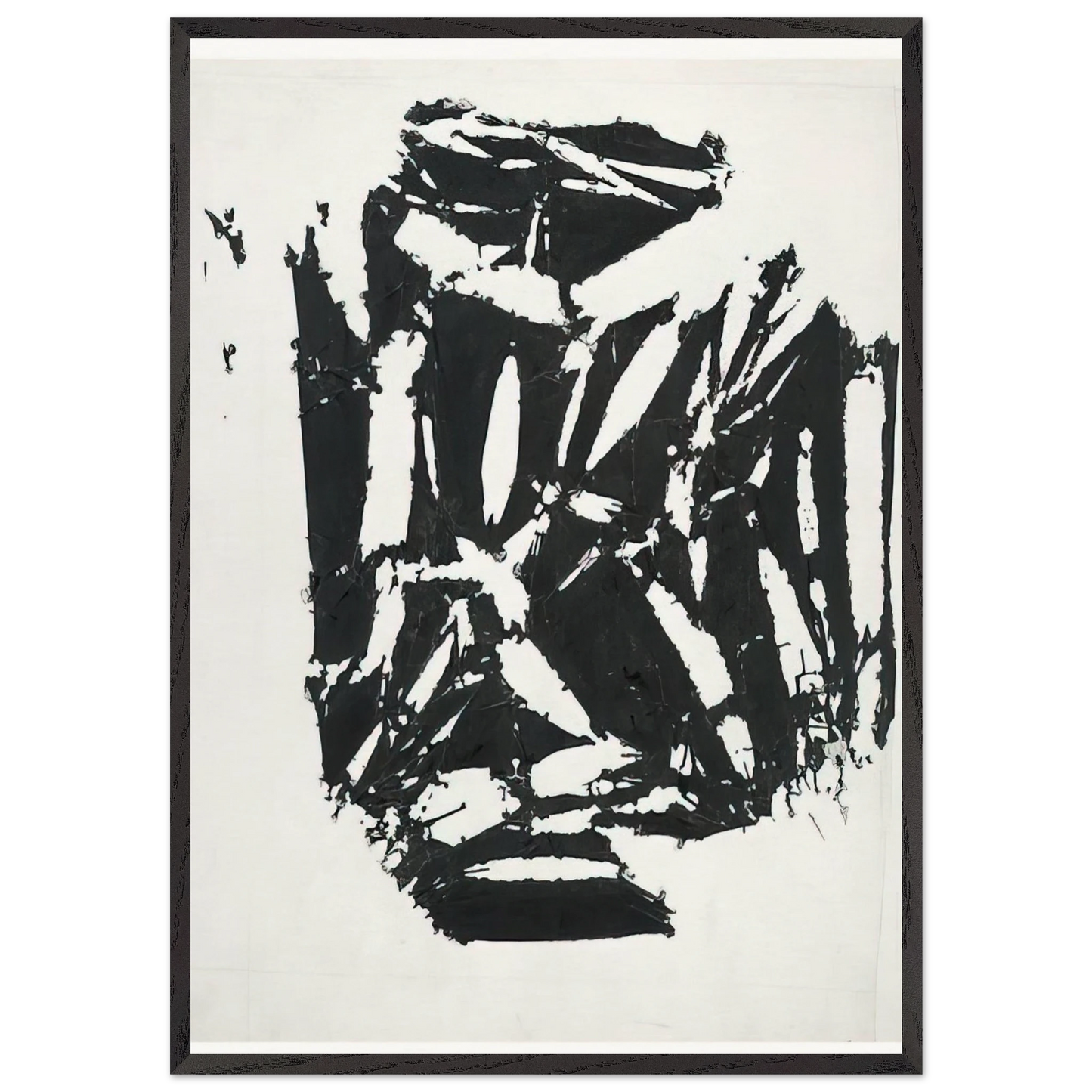 Laissee - 1994 - Simon Hantai 70x100 cm / 28x40 inches Framed Art Print – Black Wooden Frame