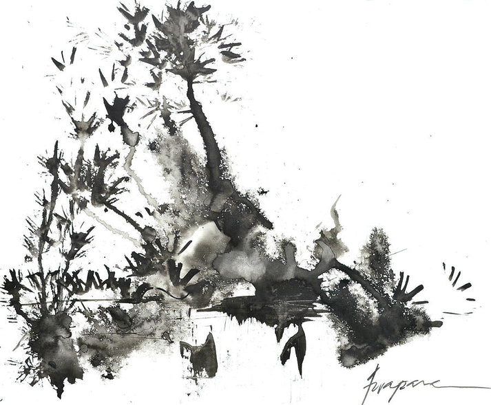 Abstract Ink Art #1 Fine Art Print | RedKalion