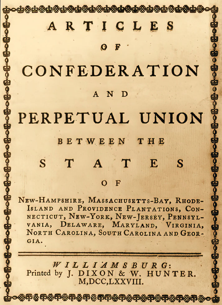Articles of Confederation Drawing Art Print | Museum-Quality Reproduction | RedKalion