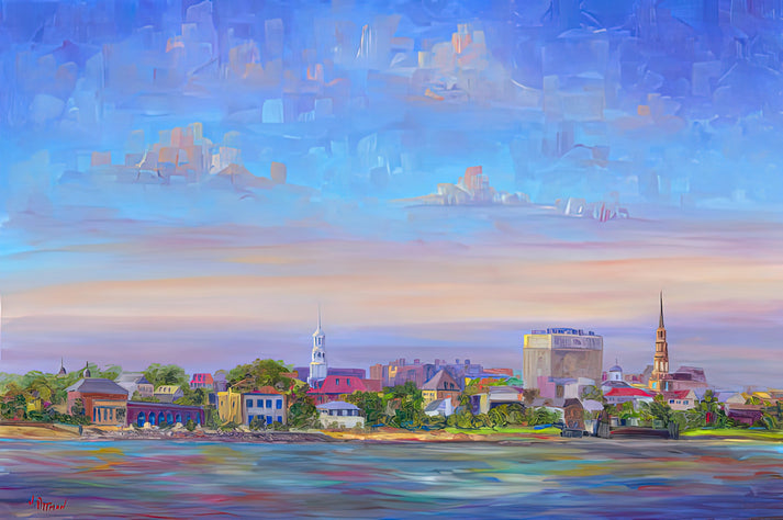 Charleston Artwork: Historic Skyline Fine Art Print | RedKalion