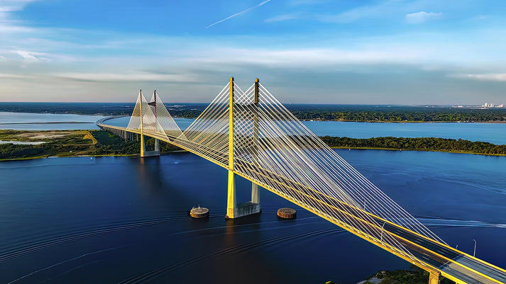 Dames Point Bridge Photos | Premium Fine Art Print | RedKalion